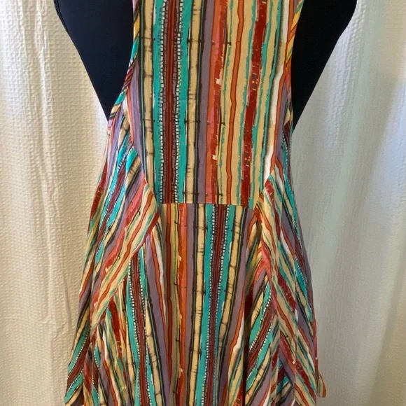 Vibrant Multicolor Striped Tunic Top - Picture 7 of 11